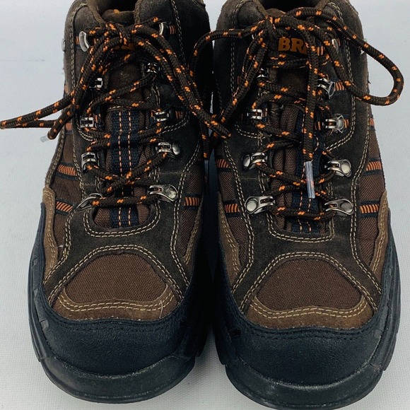 Mens 7M Brahma Kane Boots Brown Suede Leather Steel Toe Waterproof Work Hiking - Picture 8 of 10
